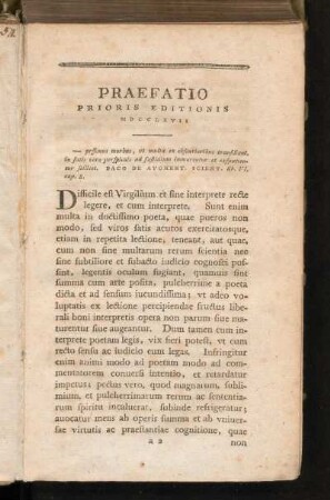 Praefatio Prioris Editionis MDCCLXVII