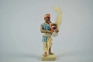 Tonfigur eines Dholspielers