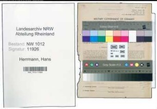 Entnazifizierung Hans Herrmann , geb. 19.03.1894 (Ingenieur)