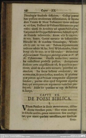 Caput XX. De Poesi Biblica