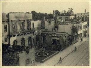 Zerstörungen Zweiter Weltkrieg - Luftangriff 2./3.09.1942. Landesgewerbeamt am Rondellplatz, Karl-Friedrich-Straße 17