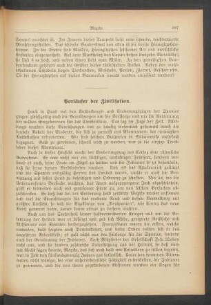 Vorläufer der Zivilisation.
