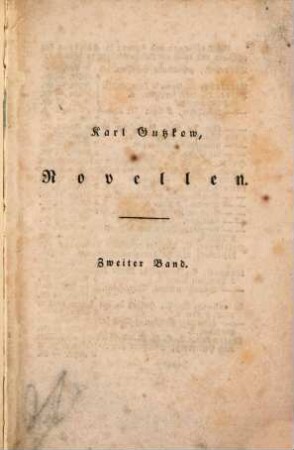 Novellen, 2. (1834). - 256 S.