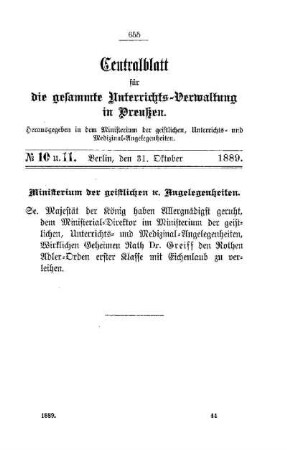 Ministerium der geistlichen etc. Angelegenheiten