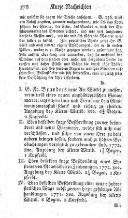 Neue Art Winkel zu messen, vermittelst eines neuen amphidioptrischen Goniometers.