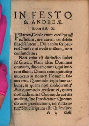 In epistolas, quae in Divorum festis legi solent explicationes piae, breves et eruditae