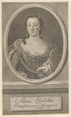 Bildnis der Anna Charlotte, Prinzessin von Lothringen