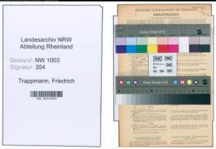 Entnazifizierung Friedrich Trappmann , geb. 25.07.1882 (Metzger)