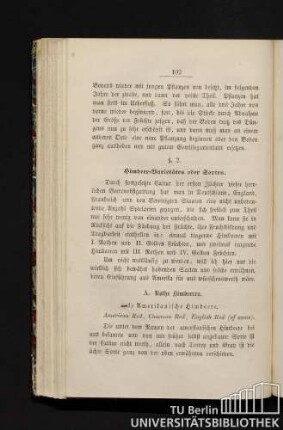 § 2. Himbeer-Varietäten oder Sorten.