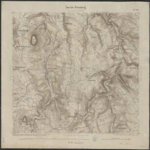Section Annaberg aus: Topographische Karte (Äquidistantenkarte) Sachsen