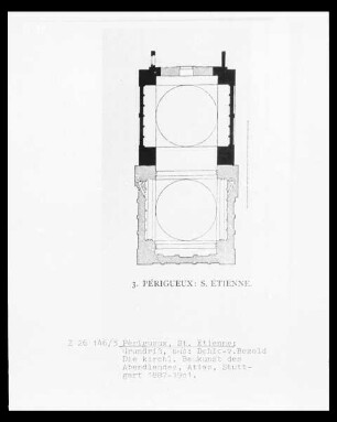 Périgueux: Saint-Etienne-de-la-Cité, Grundriss