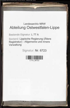 Ermittlung der Träger preußischer Orden und Ehrenzeichen im Fürstentum Lippe