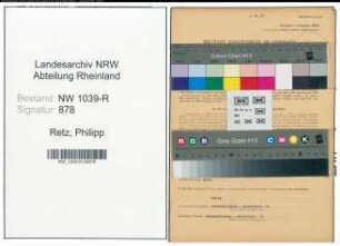 Entnazifizierung Philipp Retz , geb. 29.09.1886 (Regierungsbeamter)