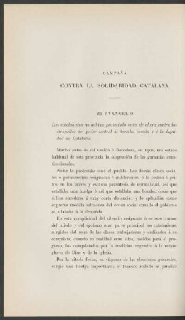 Campaña contra la solidaridad catalana