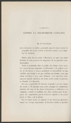 Campaña contra la solidaridad catalana