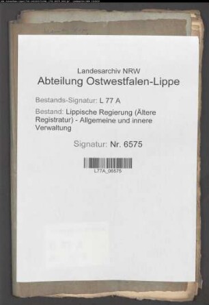 Requisitionen der Justizkanzlei und Rentkammer zu Bückeburg
