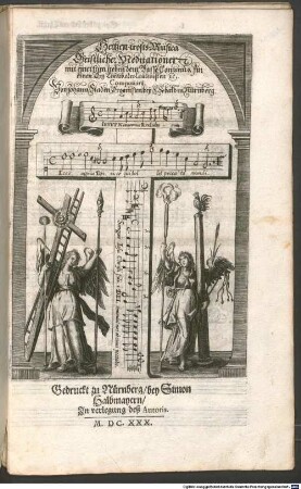 Hertzen-trosts-Musica : Geistliche Meditationen mit einer stim neben dem Basso Continuo für einen Org. Theorb. oder Lautenisten &c.