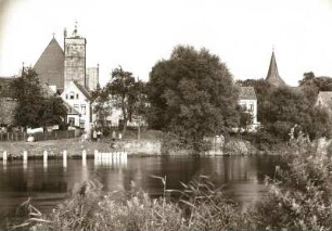 Verden (Aller). Blick über die Aller zum Dom