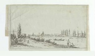 Ulm von Osten. Anfang 19. Jhdt.