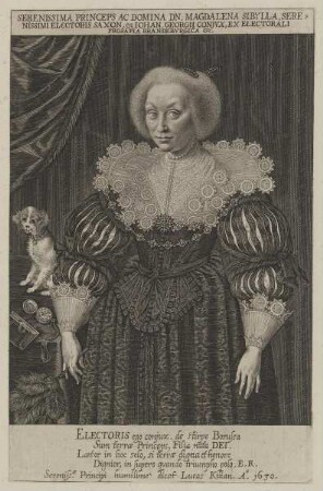 Bildnis der Magdalena Sibylla von Sachsen