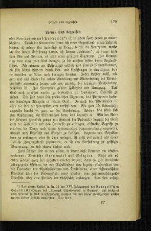 Lernen und begreifen : oder Konception und Perception