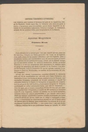 Apuntes biográficos: Fructuoso Rivera - (Continuación)