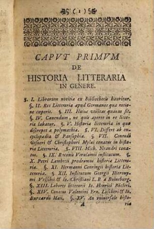 Bvrcardi Gotthelfii Struvii Introdvctio In Notitiam Rei Litterariae Et Vsvm Bibliothecarvm