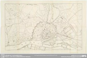 Plan von Hamburg und Umgebung, 1868