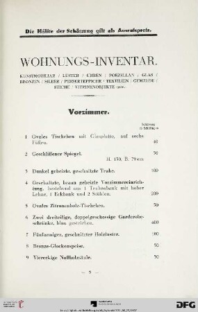 Vorzimmer (Nr. 1-18)