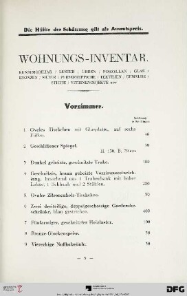 Vorzimmer (Nr. 1-18)