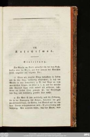 VII. Katechismus.