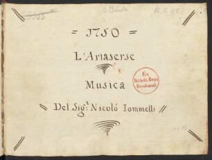 Artaserse; V, orch; HelN 154/155