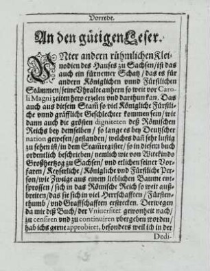 An den gütigen Leser