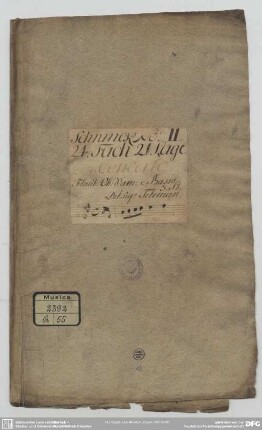 Sonatas - Mus.2392-Q-55 : fl, vl, b - A; TWV 42: A 9