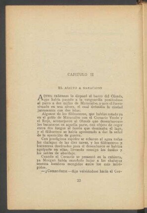 Capítulo II - El asalto á Maracaibo