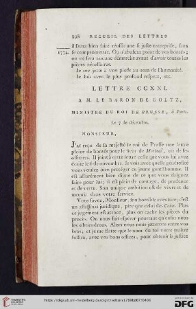 (Lettre CCXXI - CCXXX)