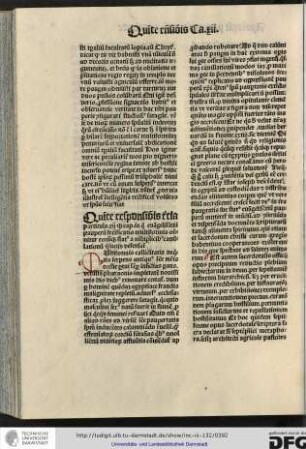 Quinte responsionis tertia particula xiique capitulum in quo evangelisantium pauperum fructificatio multiformis ostenditur...