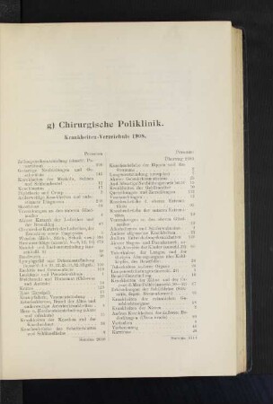 g) Chirurgische Poliklinik.