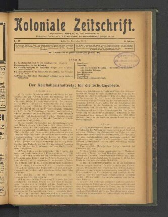 Nr. 50. Berlin, 13. Dezember 1912. 13. Jahrgang.