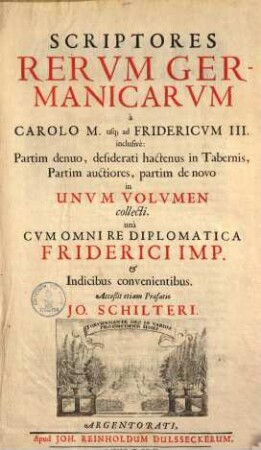 Scriptores rerum Germanicarum a Carolo M. usque ad Fridericum III. inclusive