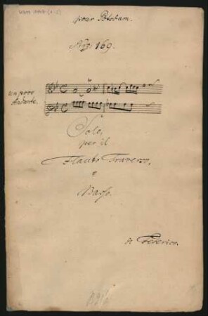 Sonaten; fl, bc; c-Moll; SpiF 63