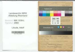 Entnazifizierung Adolf Libuda , geb. 04.02.1897 (Schlosser)