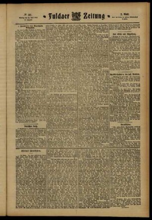 Zweite Ausgabe vom Montag, den 24. Juni 1912.