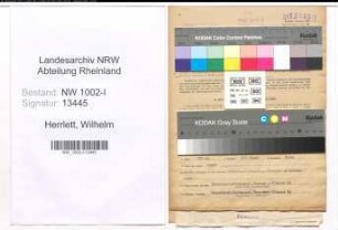 Entnazifizierung Wilhelm Herrlett, geb. 04.04.1907 (Abtl.Leiter)