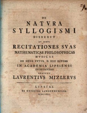 De natura syllogismi