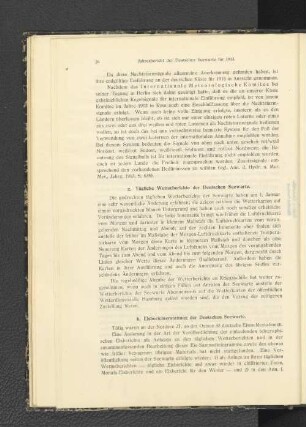 h. Eisberichterstattung der Deutschen Seewarte.