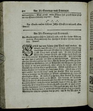 Am XII. Sonntage nach Trinitatis. - Am XIII. Sonntage nach Trinitatis.