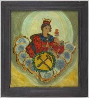 Hinterglasbild "Heilige Barbara"