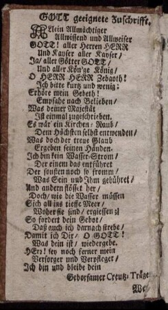 Gott geeignete Zuschrifft.