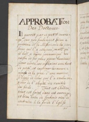 Approbation Des Docteurs.
